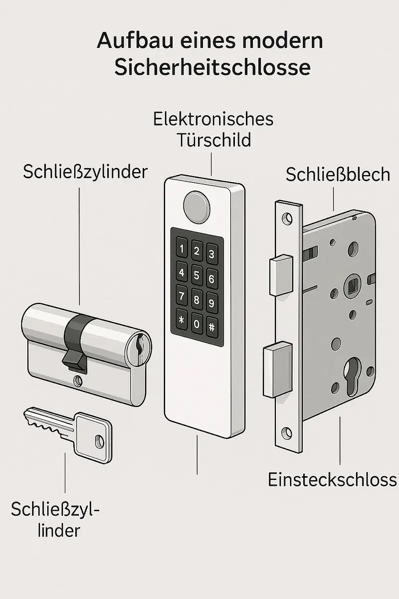 Aufbau eines modernen Sicherheitsschlosses